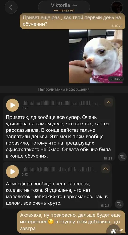 Відгук співробітника про роботу чат-менеджером у Києві